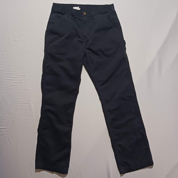 Carhartt B324 BLK Relaxed Fit Utility Carpenter Work Pant Twill Men's Size 33x32 - Picture 4 of 9